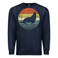 Navy Seal Lover Gifts Retro Vintage Sea Lion Animal Silhouette Premium Sweatshirt - trangStudio