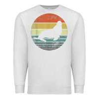 Oatmeal Heather Seal Lover Gifts Retro Vintage Sea Lion Animal Silhouette Premium Sweatshirt - trangStudio