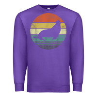 Purple Seal Lover Gifts Retro Vintage Sea Lion Animal Silhouette Premium Sweatshirt - trangStudio
