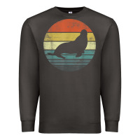 Smoke Seal Lover Gifts Retro Vintage Sea Lion Animal Silhouette Premium Sweatshirt - trangStudio