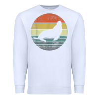 White Seal Lover Gifts Retro Vintage Sea Lion Animal Silhouette Premium Sweatshirt - trangStudio