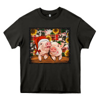 Asphalt Christmas pigs tumbler Heavy Core Tee - Jasminsmagicworld
