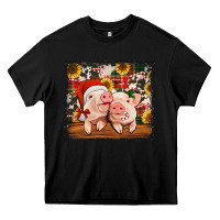 Black Christmas pigs tumbler Heavy Core Tee - Jasminsmagicworld