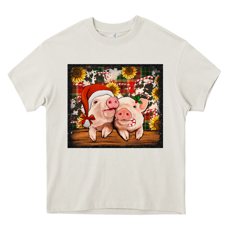 Christmas Pigs Tumbler Heavy Core Tee by Jasminsmagicworld | Teevron