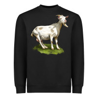 Black cashmere goat Heavyweight Sweatshirt - LillyAllenDesigns