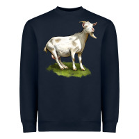 Navy cashmere goat Heavyweight Sweatshirt - LillyAllenDesigns