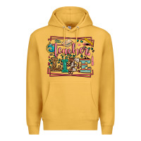 Mustard Teacher life leopard frame Premium Hoodie - LillyAllenDesigns