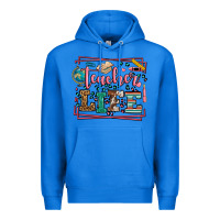 True Royal Teacher life leopard frame Premium Hoodie - LillyAllenDesigns