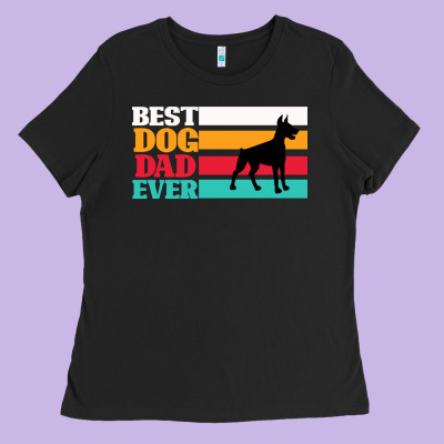 Best Dog Dad Ever Ladies Tee Designed By Bettercallsaul