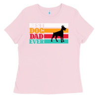 Bubblegum Pink Best Dog Dad Ever Ladies Tee - Bettercallsaul