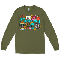 Army Green pharmacy tech Long Sleeve Tee - OliviaCreatesArt