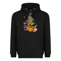 Black halloween owl Heavyweight Hoodie - BarkalooDesign