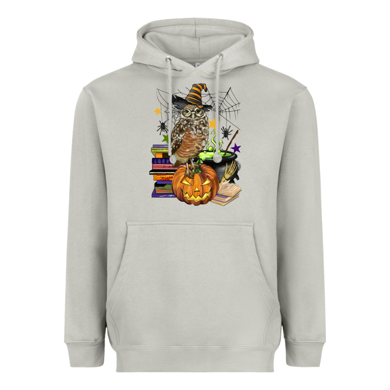 Halloween Owl Heavyweight Hoodie by BarkalooDesign | Teevron