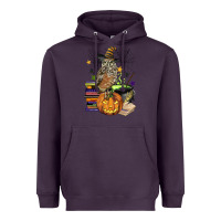 Plum halloween owl Heavyweight Hoodie - BarkalooDesign