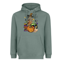 Sage halloween owl Heavyweight Hoodie - BarkalooDesign