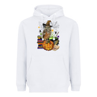 White halloween owl Heavyweight Hoodie - BarkalooDesign