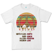 White Birthplace Earth Race Human Peace Sign Hippie Premium Tee - Bettercallsaul