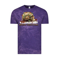Cloud Purple Merry christmas skull Vintage Tee - RanaPortraitStore
