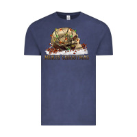 Vintage Denim Merry christmas skull Vintage Tee - RanaPortraitStore