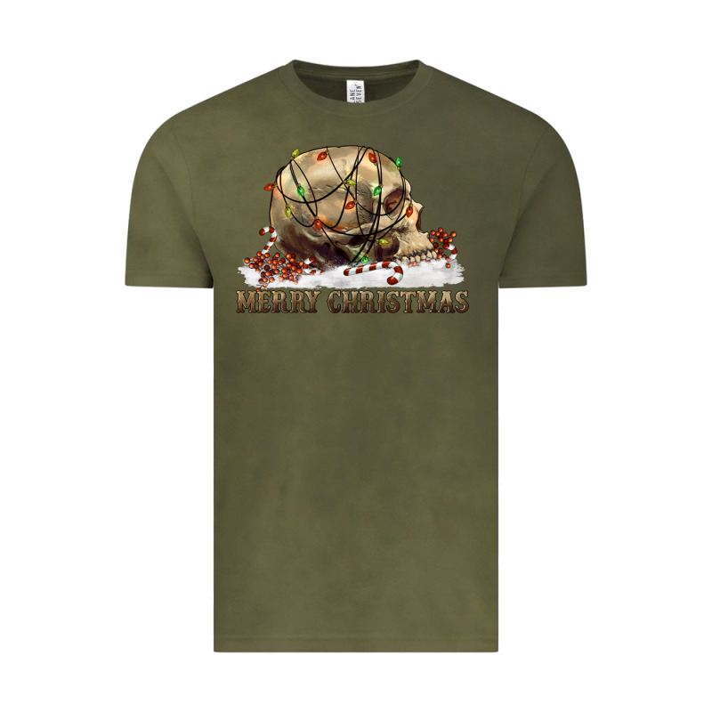 Merry Christmas Skull Vintage Tee by RanaPortraitStore | Teevron