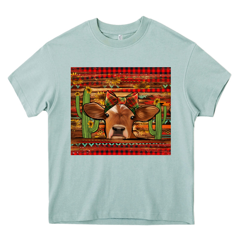 Western Christmas Cow Tumbler Heavy Core Tee by Jasminsmagicworld | Teevron