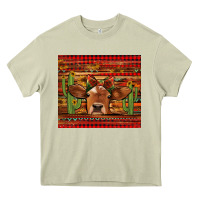Mossy western christmas cow tumbler Heavy Core Tee - Jasminsmagicworld