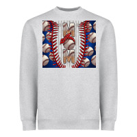 Heather Grey Baseball Mom Heavyweight Sweatshirt - CowhideDigitalArt