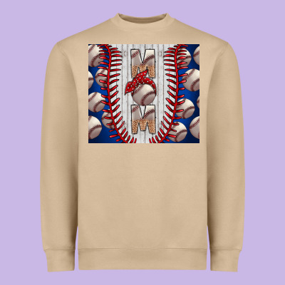 Baseball Mom Heavyweight Sweatshirt Designed By Cowhidedigitalart