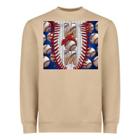 Mushroom Baseball Mom Heavyweight Sweatshirt - CowhideDigitalArt