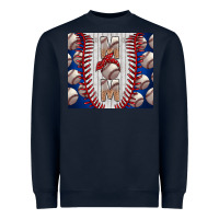 Navy Baseball Mom Heavyweight Sweatshirt - CowhideDigitalArt