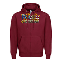 Burgundy proud veteran boots and hats Zipper Hoodie - Artiststas