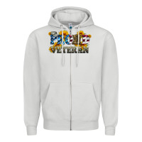 Dove Grey proud veteran boots and hats Zipper Hoodie - Artiststas