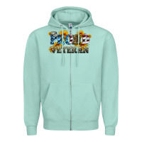 Seafoam proud veteran boots and hats Zipper Hoodie - Artiststas