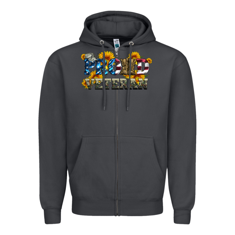 Proud Veteran Boots And Hats Zipper Hoodie by Artiststas | Teevron