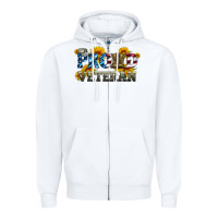 White proud veteran boots and hats Zipper Hoodie - Artiststas