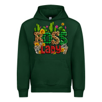 Forest Green boss lady with money and cactus Urban Hoodie - AdoDesignShop