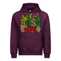 Mauve Wine boss lady with money and cactus Urban Hoodie - AdoDesignShop