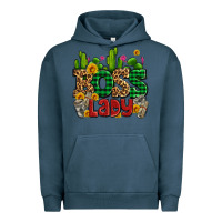 Pigment Midnight Navy boss lady with money and cactus Urban Hoodie - AdoDesignShop