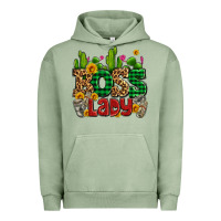 Pigment Oil Green boss lady with money and cactus Urban Hoodie - AdoDesignShop