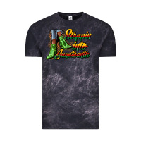 Cloud Black steppin into juneteenth heels Vintage Tee - CowGirlArtShop