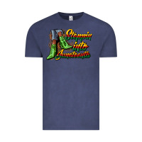 Vintage Denim steppin into juneteenth heels Vintage Tee - CowGirlArtShop