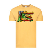 Vintage Mustard steppin into juneteenth heels Vintage Tee - CowGirlArtShop