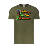 Vintage Olive steppin into juneteenth heels Vintage Tee - CowGirlArtShop