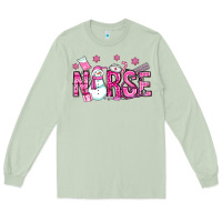 Matcha nurse pink christmas Long Sleeve Tee - OliviaCreatesArt