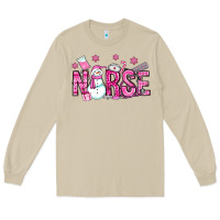 Mushroom nurse pink christmas Long Sleeve Tee - OliviaCreatesArt