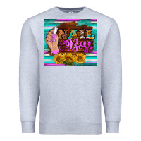 Heather Grey nail boss tumbler Premium Sweatshirt - BarkalooDesign