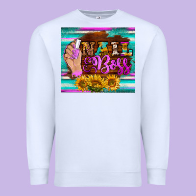 Nail Boss Tumbler Premium Sweatshirt Designed By Barkaloodesign