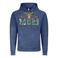 Vintage Denim Mom with Cow skull Mother's Day Vintage Hoodie - CowGirlArtShop