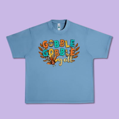 Gobble Gobble Yall Urban Heavy Tee Designed By Cowgirlartshop