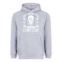 Heather Grey lunch lady halloween ghost cafeteria worker all hallows' eve t shirt Heavyweight Hoodie - trangStudio